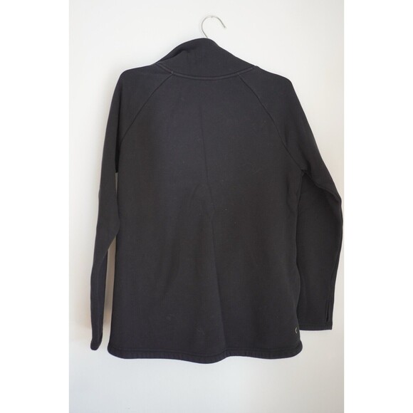 Athleta Sweater Womens Medium Black Pullover 1/4 Zip Mock Neck Athleisure - Picture 8 of 8
